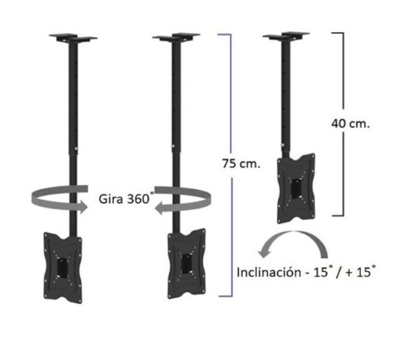 Base colgante para tv
