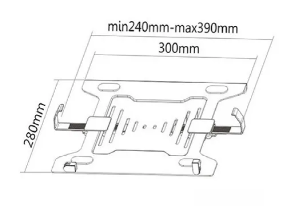 Bandeja para portátil de adaptación vesa - Imagen 6